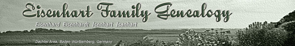 Eisenhart Genealogy header